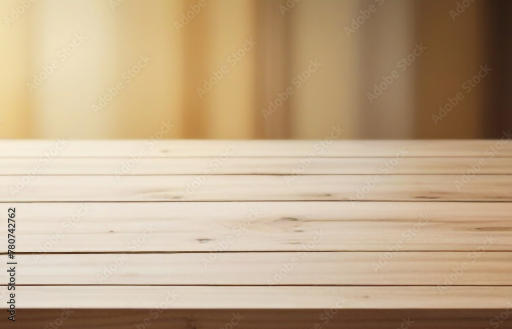 Wooden board empty table in front of blurred background Wooden board empty table in front of blurred background