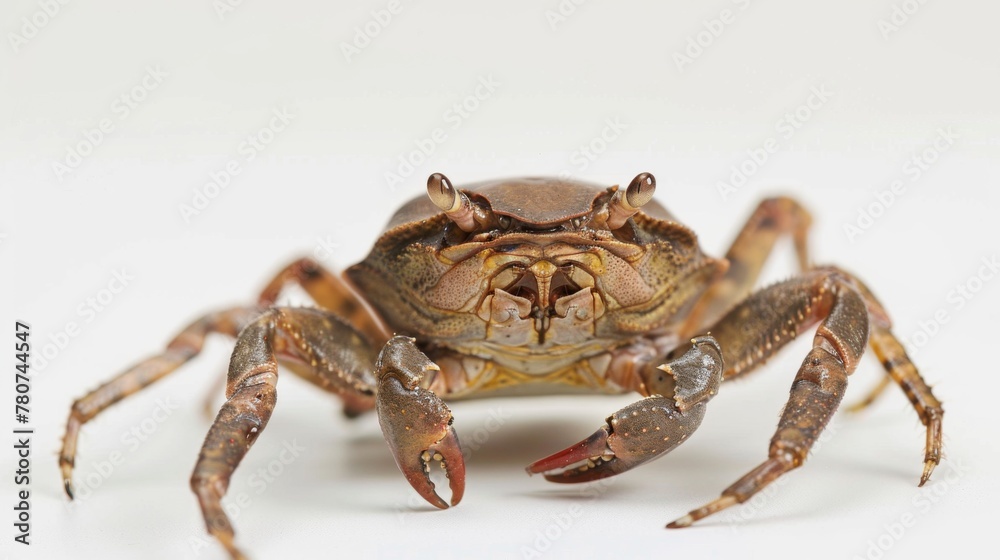 Close-Up of Crab on White Background Close-Up of Crab on White Background