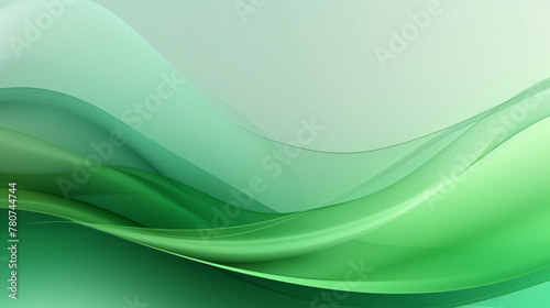 Beautiful Abstract beautiful green waving background