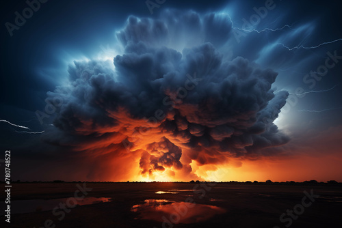 Landscapes, raging storms and violent and dangerous lightning strikes.