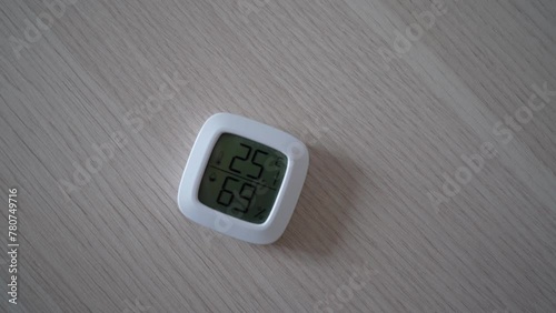 Home hygrometer. Increased humidity in the room photo