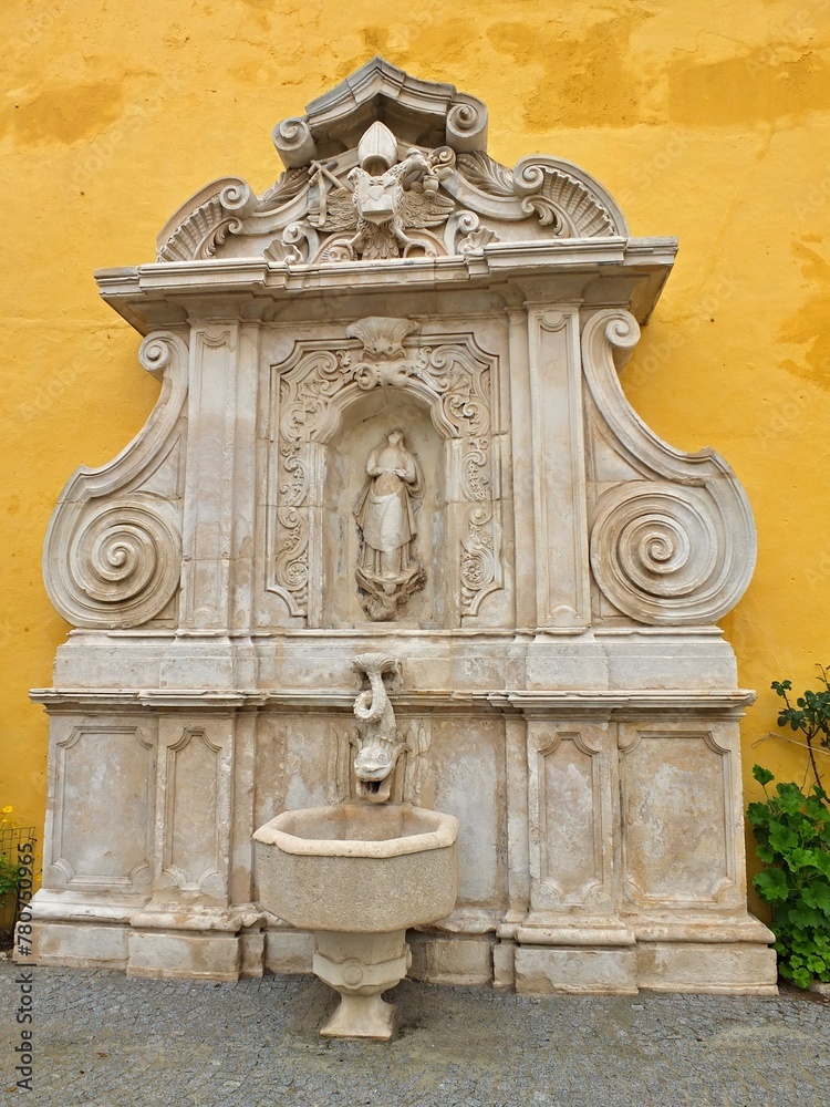 Historic fountain in Elvas, Alentejo - Portugal 