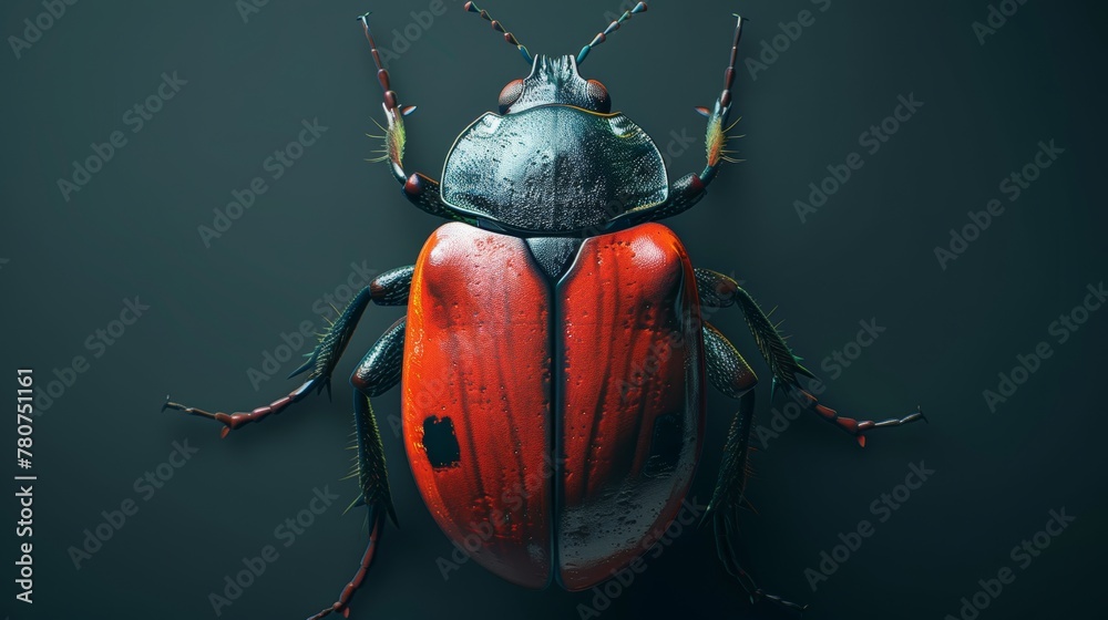 Vulnerability Bug Image 4K 3D rendering of a bug icon, perfect for illustrating tech ...