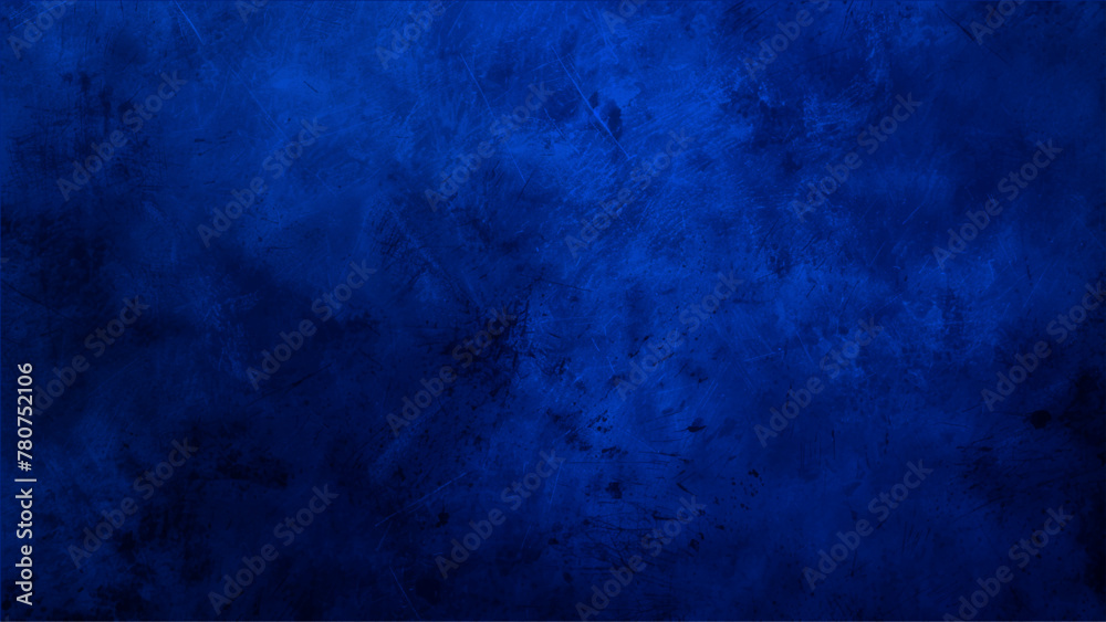 Abstract dark and blue wall grunge horizontal background. Beautiful Abstract Grunge Decorative Navy Blue Dark Stucco Wall Background. Art Rough Stylized Texture Banner wall texture background.
