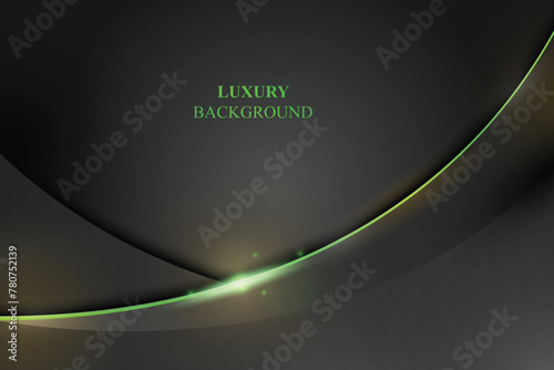 Modern luxury banner design with curve