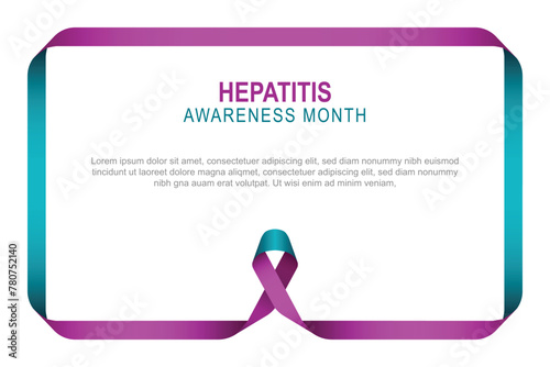 Hepatitis Awareness Month background.
