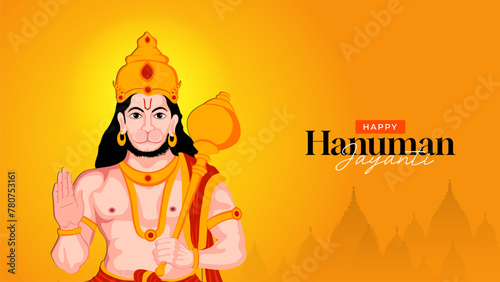 Happy Hanuman Jayanti Social Media Post The Festival of India  photo