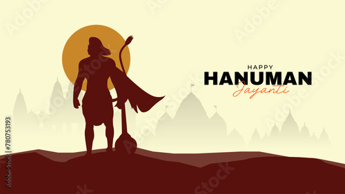Happy Hanuman Jayanti Social Media Post The Festival of India  photo