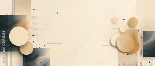 Business circle technology background, abstract backdrop with circles and dots