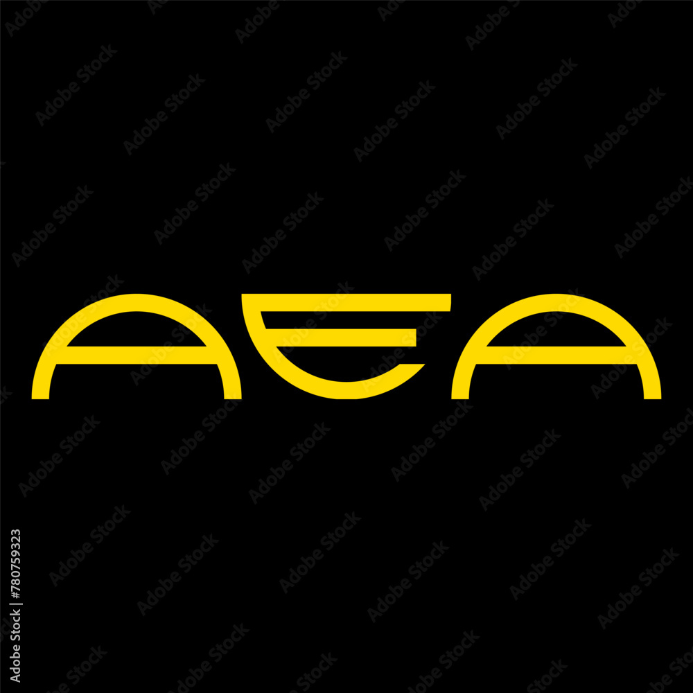 AEA initial custom letter logo design.