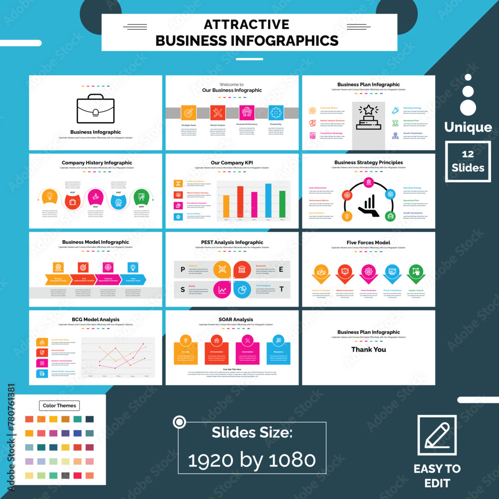 Business Infographic Set, infographics collection, infographic, list infographic, business presentation, business proposal Infographic.