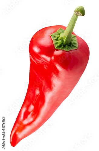 red hot chili pepper isolated on a white background. Clipping path © Iurii Kachkovskyi