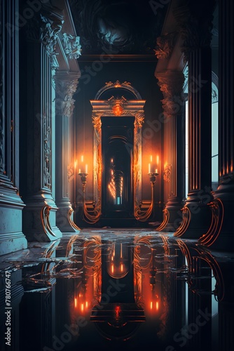 Unraveling the Gothic Mystery of the Intricate Dark Hall of Mirrors V2.