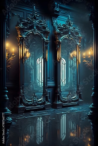 Unraveling the Gothic Mystery of the Intricate Dark Hall of Mirrors V4.