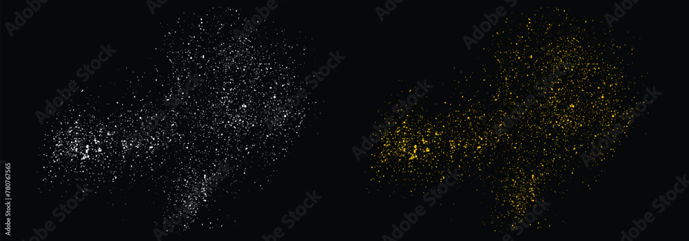 Fototapeta premium Confetti abstract gold glitter luxury background. Vector illustration of realistic gold glitter stardust texture isolated background design