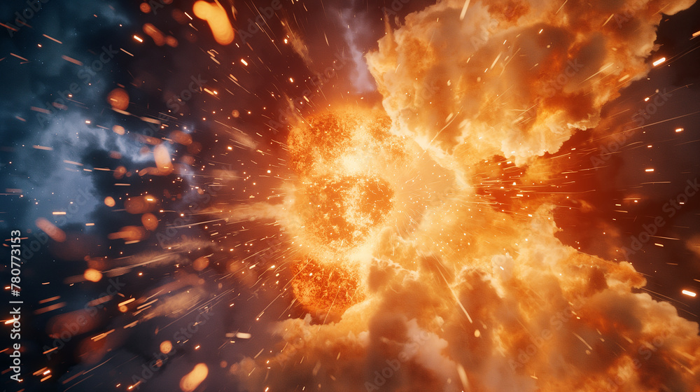 Captivating Fireball Explosion Captivating Fireball Explosion