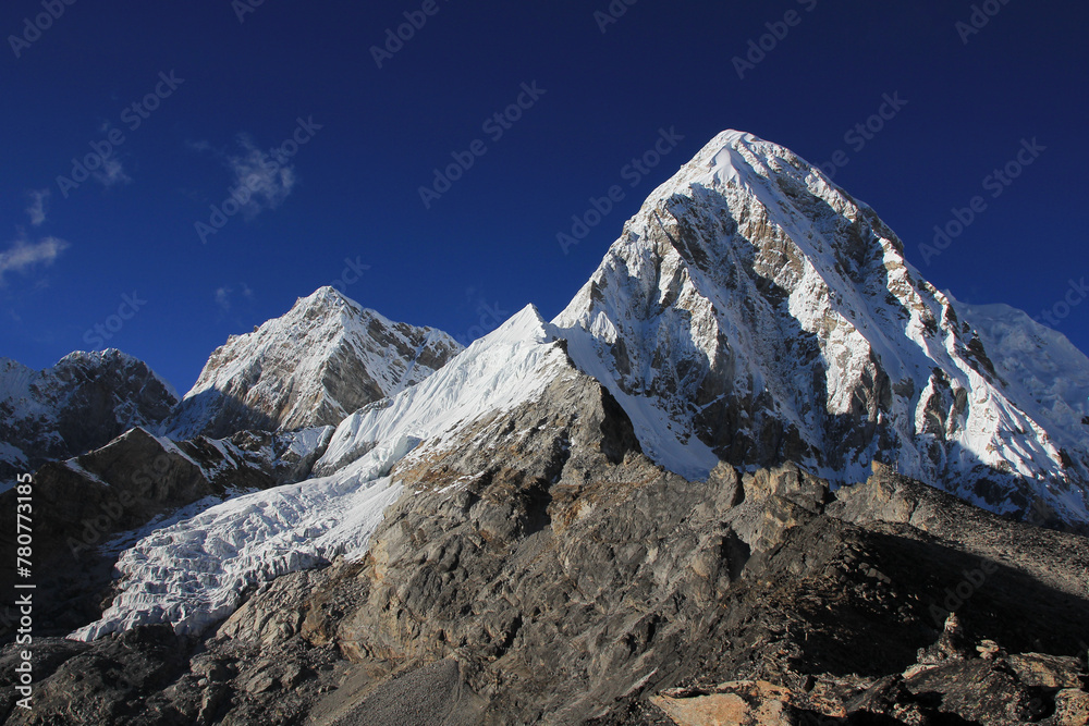 Mount Pumori seen from Kala Patthar, Nepal.