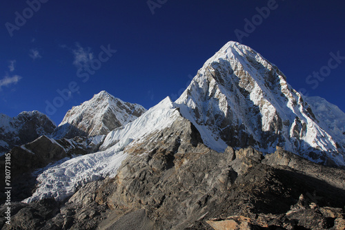 Mount Pumori seen from Kala Patthar, Nepal. photo