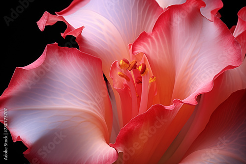 Gladiolus flower pistil , Macro photography