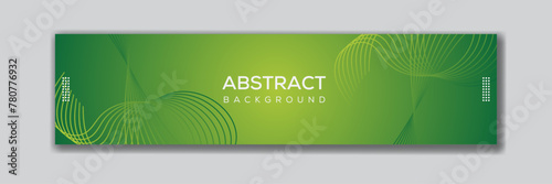Technologically abstract and artistic cover banner template for LinkedIn 