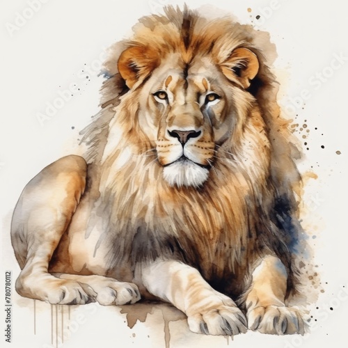 Lion - watercolor © LeitnerR