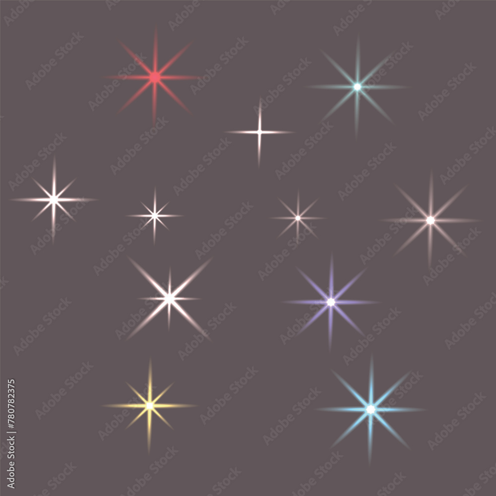 Star shine on a dark background. Star shine on a dark background.