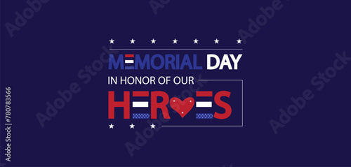 Memorial Day Illustration Design in Honor of Our Heroes
