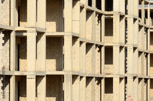 Edificio en construcción al sur de Ammán, Jordania