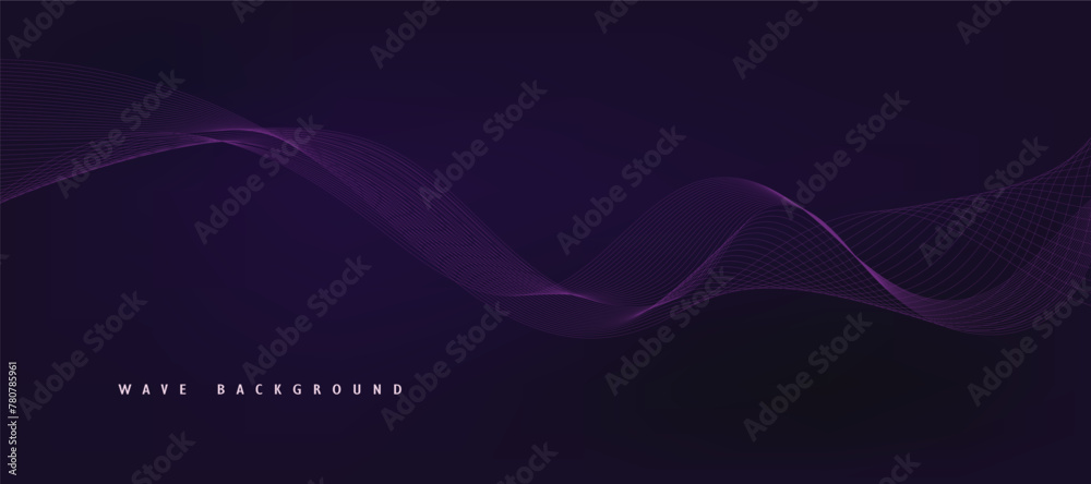 Purple background with flowing wave lines. Futuristic technology concept. Vector illustration
Purple background with flowing wave lines. Futuristic technology concept. Vector illustration