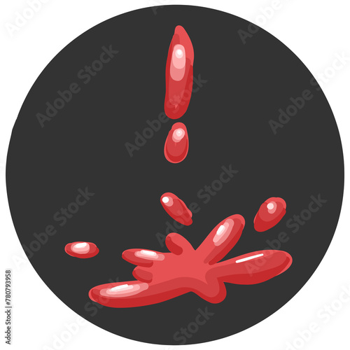 illustration of a red rocket