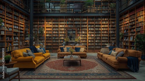 Literary Haven: Within the bustling halls of a publishing house, editors and designers collaborate tirelessly, surrounded by towering shelves filled with manuscripts and books. The