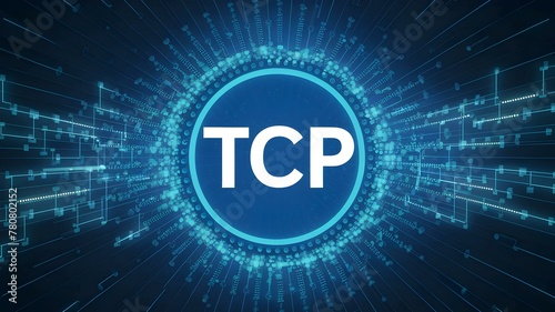 Digital Pulse of TCP: The Heartbeat of Internet Communication. Concept Computer Networks, Transmission Control Protocol, Internet Communication, Digital Pulse, Heartbeat