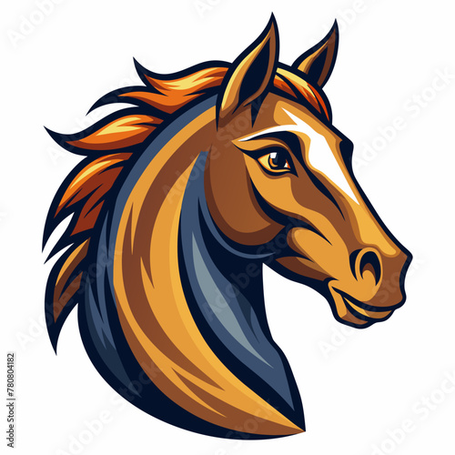 horse-head vector design 