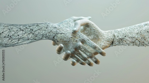 Hands Touching in a Business Setting