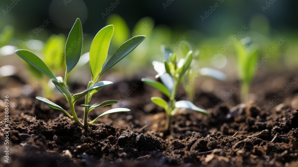 Olive tree seedlings featuring distinctive silver green leaves Olive tree seedlings featuring distinctive silver green leaves