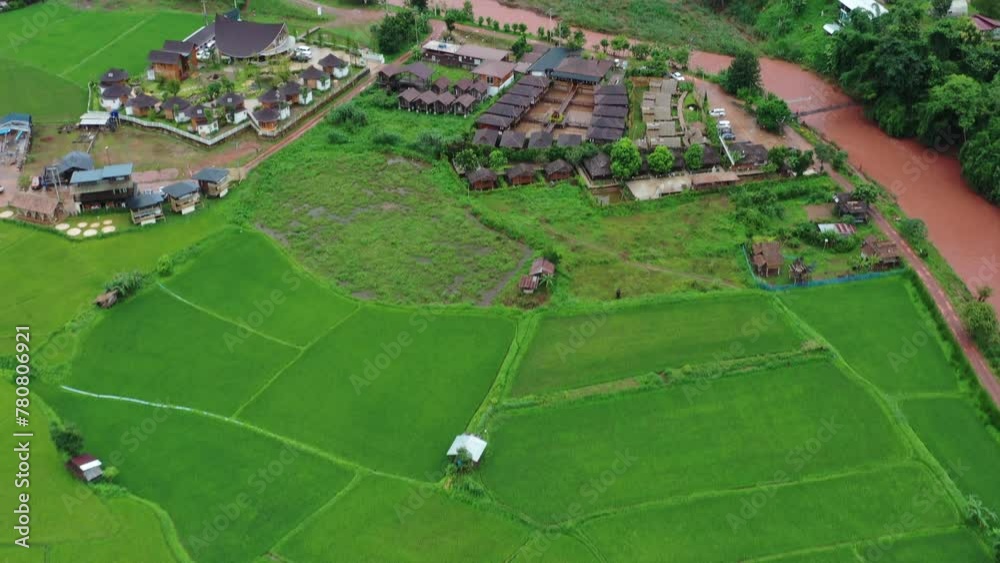 Aerial video of Nan province during rain season, Thailand. Aerial video of Nan province during rain season, Thailand.