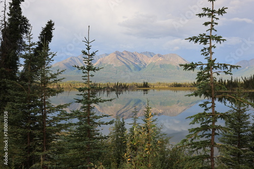 Shadow of Mountain around Haines Junction