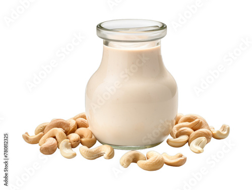 Cashew Dressing isolated on transparent png background. Generative ai