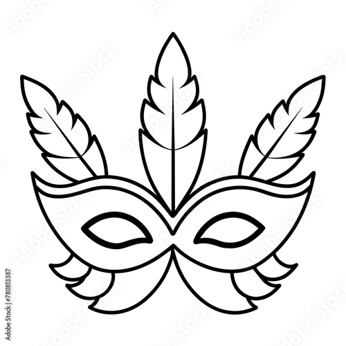Party Face Mask vector illustration