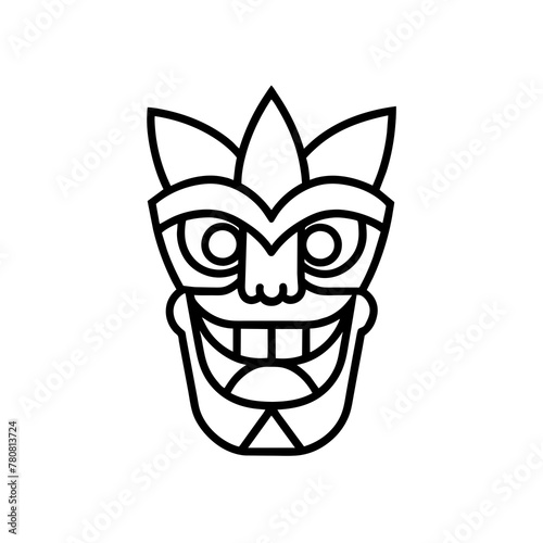 Halloween Face mask vector illustration

