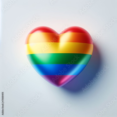 rainbow lgbt flag isolated