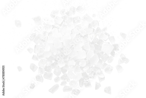 white sugar isolated on white or transparent png photo