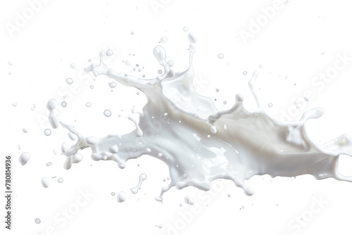 milk splash isolated on white or transparent