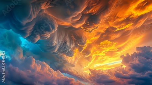 Mythical Creature Cloudscape Magic./n photo