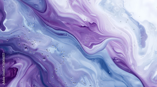 Wallpaper Mural Marble art in white and lightblue and purple Torontodigital.ca