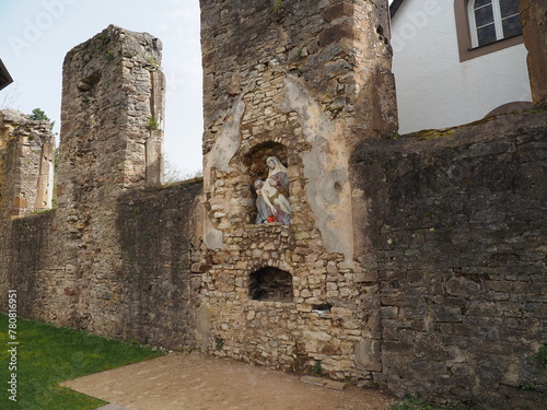 Klosterruine Gräfinthal im Mandelbachtal - Marianischer Wallfahrtsort seit dem späten Mittelalte  photo