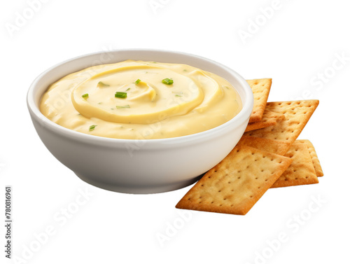 Cheese Dip isolated on transparent png background. Generative ai