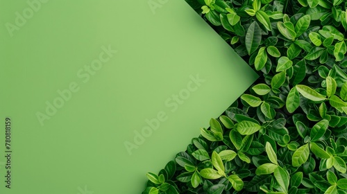 An artistic representation of a green abstract arrow © Chingiz