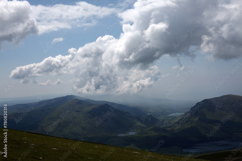 View from the Snowdon ascent - Llanberis - Wales - UK