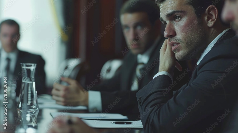 A group of men sitting together. Suitable for business concepts A group of men sitting together. Suitable for business concepts